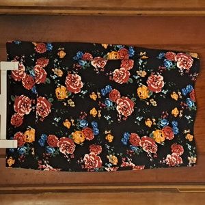 Navy Cassie Pencil Skirt Floral